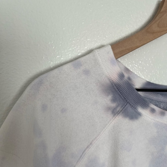 Maurices - Purple Blue Tie Dye Crew Neck Long Sleeve White Sweatshirt - 2X - Picture 12 of 13